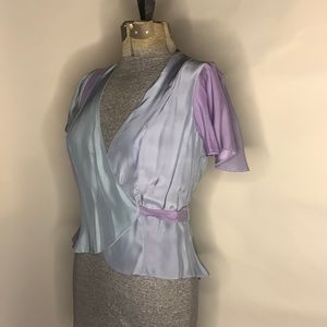 Lavender Betsey Johnson wrap top